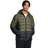 Veste à capuche Under Armour Legend en duvet vert foncé noir