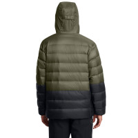 Veste à capuche Under Armour Legend en duvet vert foncé noir