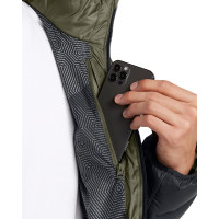 Veste à capuche Under Armour Legend en duvet vert foncé noir