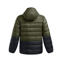 Veste à capuche Under Armour Legend en duvet vert foncé noir