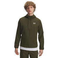Survêtement tissé extensible Under Armour vert blanc