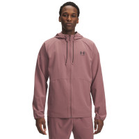 Under Armour Vibe Woven Windbreaker Full-Zip Roze Zwart