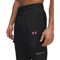 Pantalon cargo en tissu utilitaire Under Armour Tech, noir, rose, argent