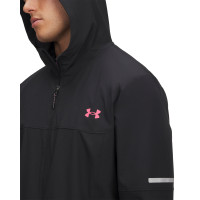 Survêtement tissé utilitaire Under Armour Tech, entièrement zippé, noir, rose, argent