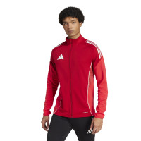 adidas Tiro 25 Competition Trainingspak Full-Zip Rood Zwart Wit