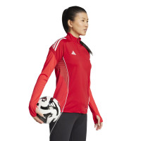 Haut d'entraînement adidas Tiro 25 Competition 1/4-Zip pour Femmes, rouge