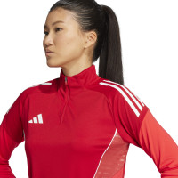 Haut d'entraînement adidas Tiro 25 Competition 1/4-Zip pour Femmes, rouge