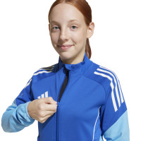 adidas Tiro 25 Competition Trainingspak Full-Zip Kids Blauw Lichtblauw Donkerblauw