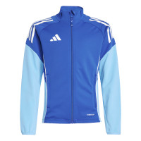 adidas Tiro 25 Competition Trainingspak Full-Zip Kids Blauw Lichtblauw Donkerblauw
