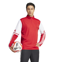 adidas Squadra 25 Haut d'Entraînement 1/4-Zip Rouge Blanc