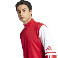 adidas Squadra 25 Haut d'Entraînement 1/4-Zip Rouge Blanc