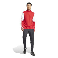 adidas Squadra 25 Haut d'Entraînement 1/4-Zip Rouge Blanc