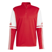 adidas Squadra 25 Haut d'Entraînement 1/4-Zip Rouge Blanc