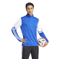 adidas Squadra 25 Haut d'Entraînement 1/4-Zip Bleu Blanc