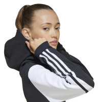 Sweat à capuche adidas Squadra 25 pour enfants, noir et blanc