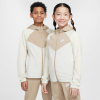 Nike Sportswear Poly Trainingspak Full-Zip Hooded Kids Beige Gebroken Wit
