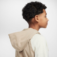 Nike Sportswear Poly Trainingspak Full-Zip Hooded Kids Beige Gebroken Wit