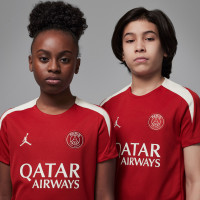 Nike Paris Saint-Germain x Jordan Strike Trainingsshirt 2024-2025 Kids Rood Wit