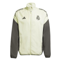 adidas Real Madrid Presentatie Trainingspak Full-Zip 2025-2026 Lichtgroen Grijs