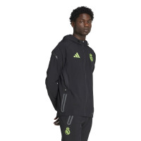 adidas Real Madrid Vis Tech Survêtement Full-Zip Noir Vert Clair