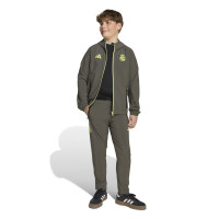 adidas Real Madrid Vis Tech Pantalon Enfants Gris Vert Clair