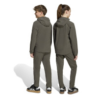 adidas Real Madrid Vis Tech Pantalon Enfants Gris Vert Clair