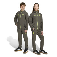 adidas Real Madrid Vis Tech Pantalon Enfants Gris Vert Clair