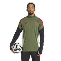 adidas Bayern Munich Haut d'Entraînement 1/4-Zip Europe 2025-2026 Vert Rouge Noir
