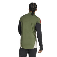 adidas Bayern Munich Haut d'Entraînement 1/4-Zip Europe 2025-2026 Vert Rouge Noir