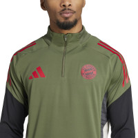 adidas Bayern Munich Haut d'Entraînement 1/4-Zip Europe 2025-2026 Vert Rouge Noir