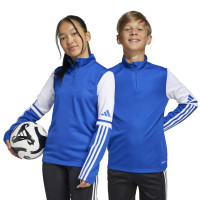 adidas Squadra 25 Trainingspak 1/4-Zip Kids Blauw Donkerblauw Wit