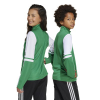 Survêtement adidas Squadra 25 à 1/4 fermeture éclair pour enfants, vert, noir et blanc