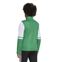 Survêtement adidas Squadra 25 à 1/4 fermeture éclair pour enfants, vert, noir et blanc