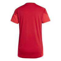 adidas Tiro 25 Competition Trainingsshirt Dames Rood Wit