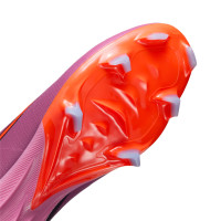 Nike Zoom Mercurial Superfly 10 Pro Gazon Naturel Chaussures de Foot (FG) Rose Rouge Vif Bleu Clair