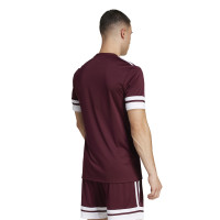 adidas Squadra 25 Tenue de Football Bordeaux Blanc