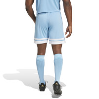 adidas Squadra 25 Short de Foot Bleu Clair Blanc