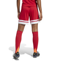 adidas Squadra 25 Short de Football Femmes Rouge Blanc