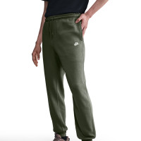 Nike Sportswear Club Fleece Pantalon de Jogging Vert Olive Blanc