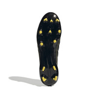 adidas F50 Elite 2010 Leather Gazon Naturel Chaussures de Foot (FG) Noir Jaune