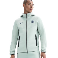 Nike Inter Milan Tech Fleece Survêtement Full-Zip 2025-2026 Gris Clair Bleu Foncé