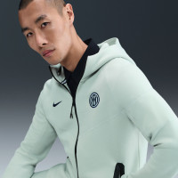 Nike Inter Milan Tech Fleece Survêtement Full-Zip 2025-2026 Gris Clair Bleu Foncé