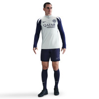 Nike Inter Milan Strike Trainingstrui 1/4-Zip 2025-2026 Lichtgrijs Donkerblauw Wit