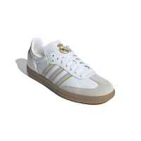 adidas Samba Real Madrid Baskets Blanc Gris Clair Jaune