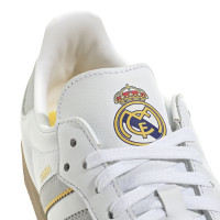 adidas Samba Real Madrid Baskets Blanc Gris Clair Jaune