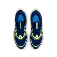 Chaussures de course Nike Cosmic Runner pour Enfants, bleu foncé, vert, blanc