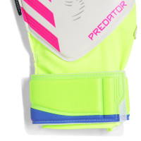 adidas Predator Match Fingersave Keepershandschoenen Kids Wit Neongeel Roze