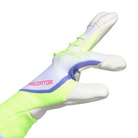 adidas Predator Pro Hybrid Gants de Gardien de But Blanc Jaune Néon Rose