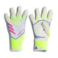 adidas Predator Pro Hybrid Gants de Gardien de But Blanc Jaune Néon Rose