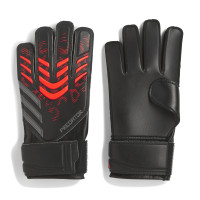 adidas Predator Training Gants de Gardien de But Enfants Noir Rouge Gris